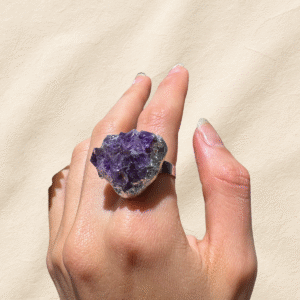 Anillo Drusa Amatista